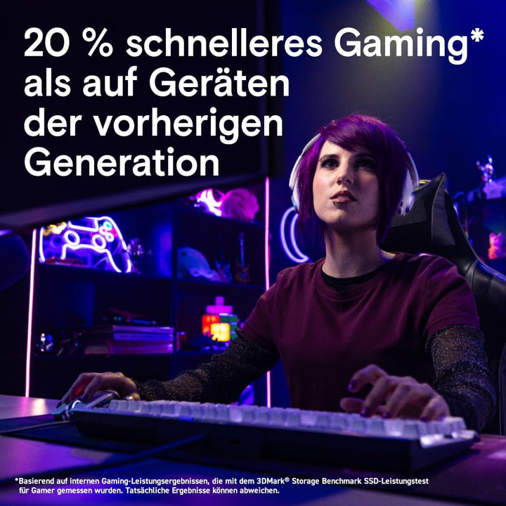 Crucial T700 1TB Gen5 NVMe M.2 SSD mit Kühlkörper - Bis zu 11.700 MB/s - DirectStorage-fähig - Gamin