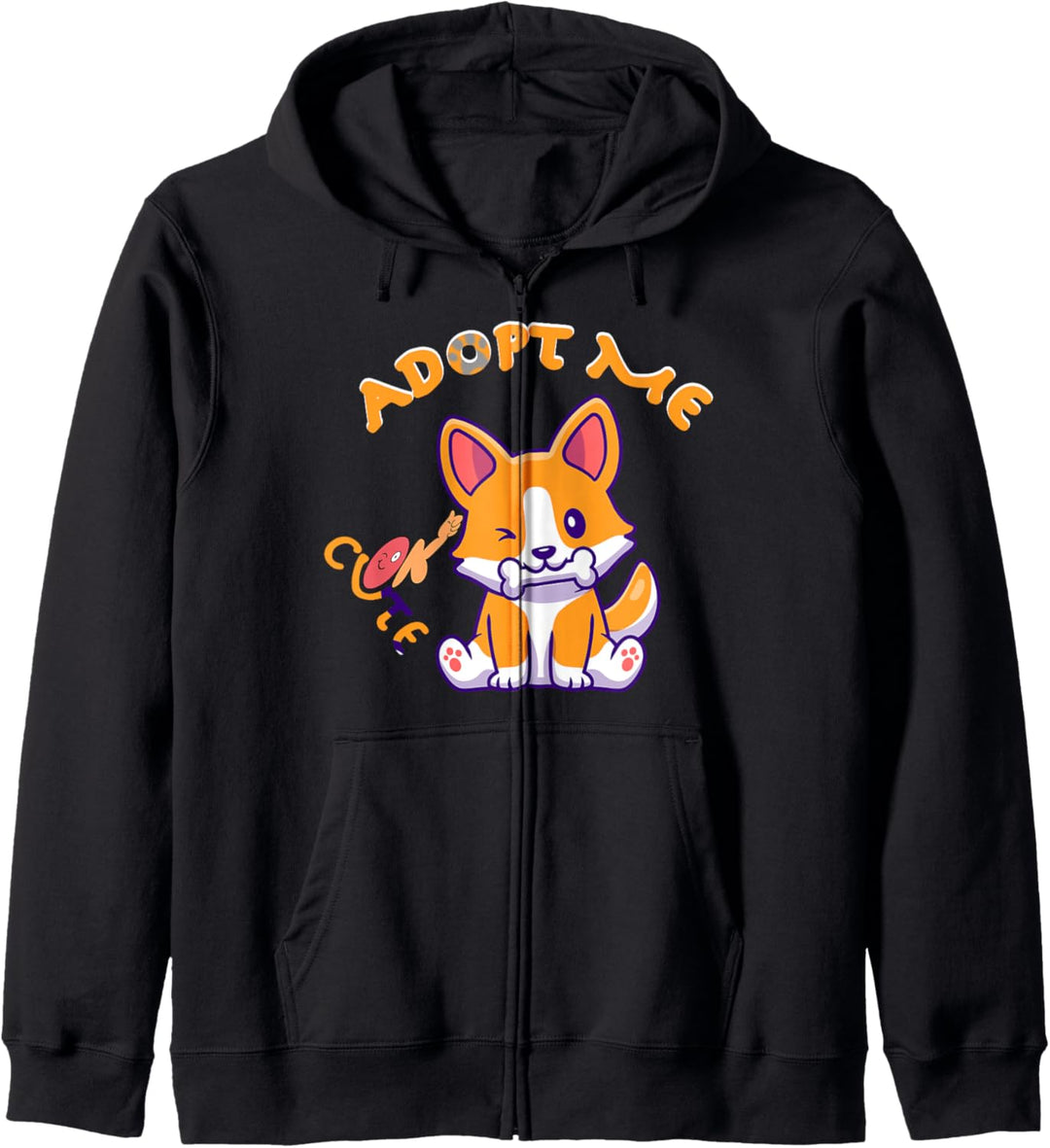 Adopt Me Haustiere, lustig, niedlicher Hund, für Damen, Mädchen, Jugendliche, Männer Kapuzenjacke