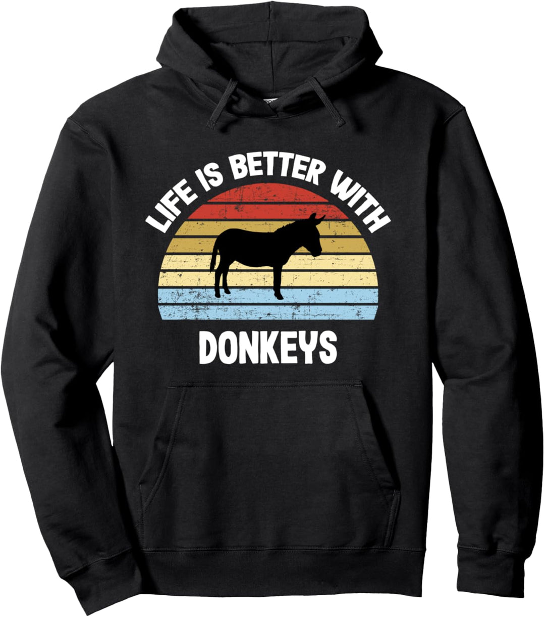 Esel T-Shirt | Das Leben ist besser mit Eseln Pullover Hoodie