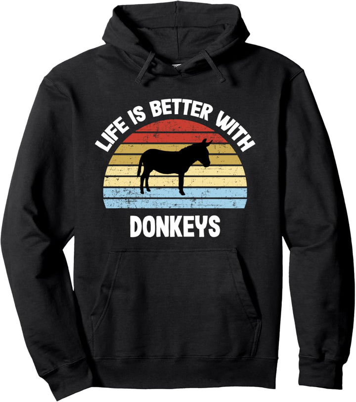 Esel T-Shirt | Das Leben ist besser mit Eseln Pullover Hoodie