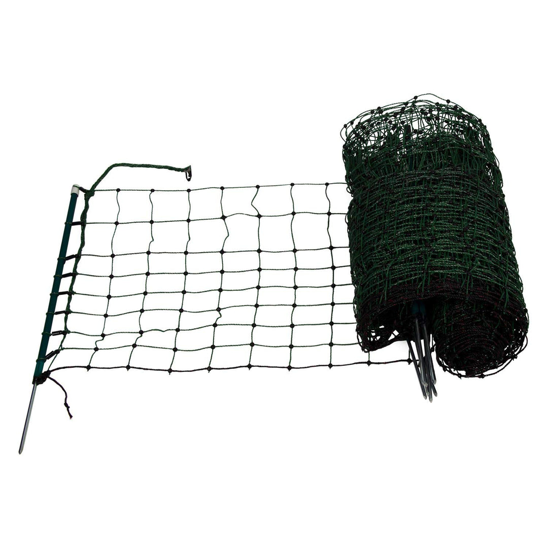 Kaninchen- und Katzennetz, grün, 50cm hoch, 25m lang