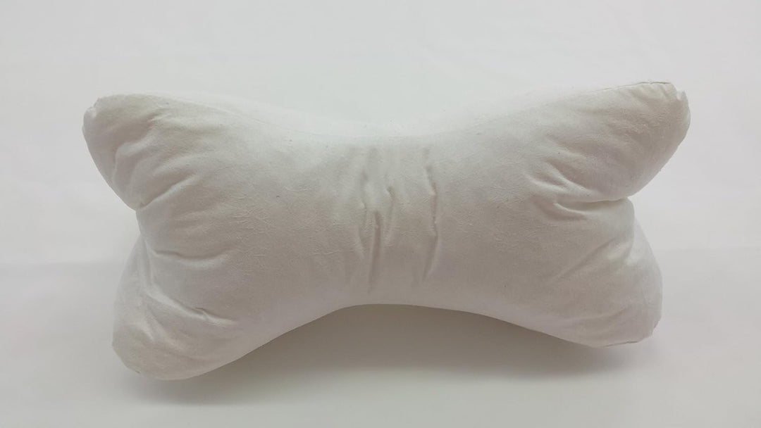 Biona Lesekissen/Leseknochen/Knochenkissen 35x18 cm (Baumwolle Sterne klein blau, mit Inlett)