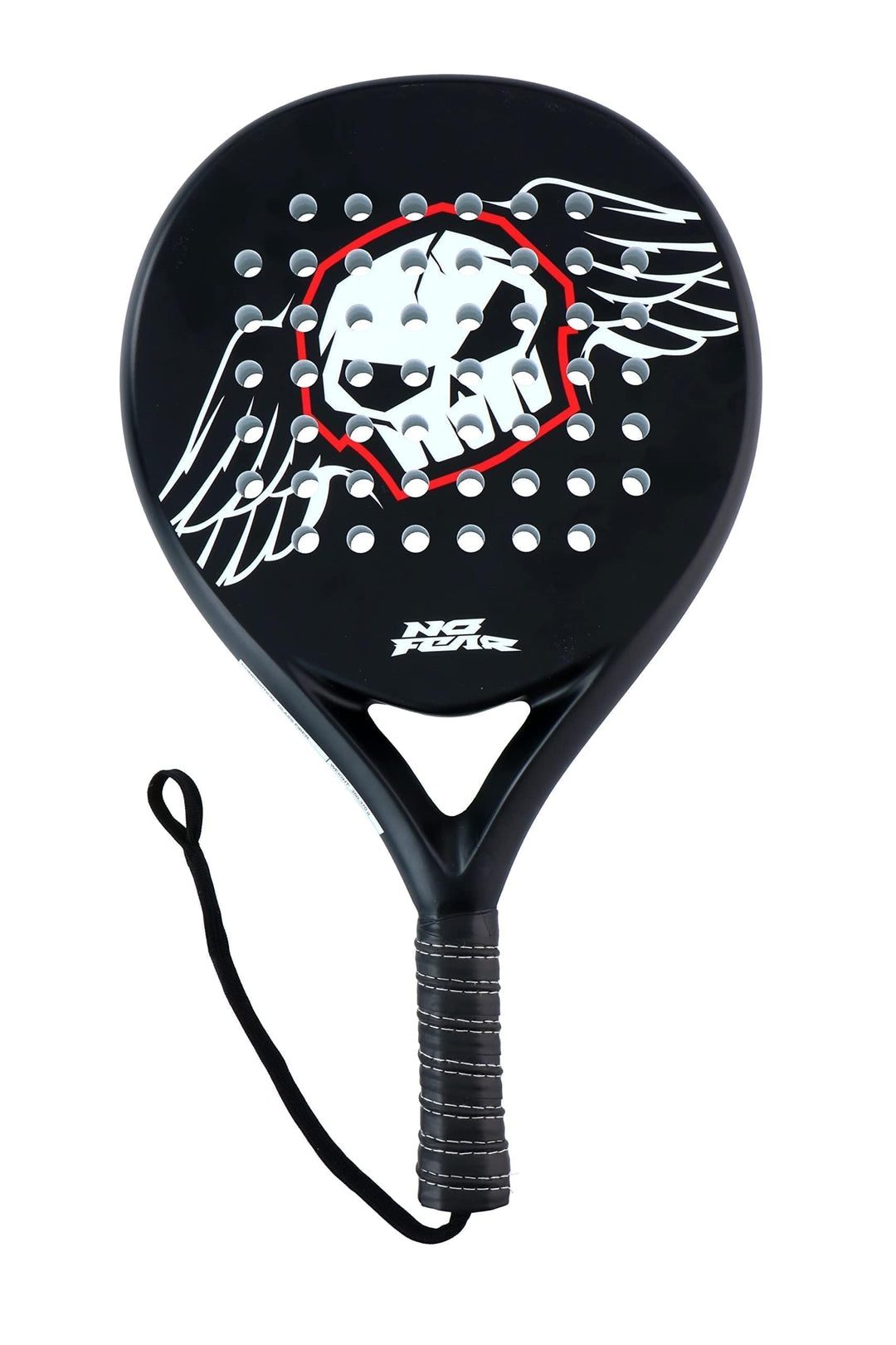 No Fear Padel Schläger- Padel - Anti-Rutsch-Griff - Zwart