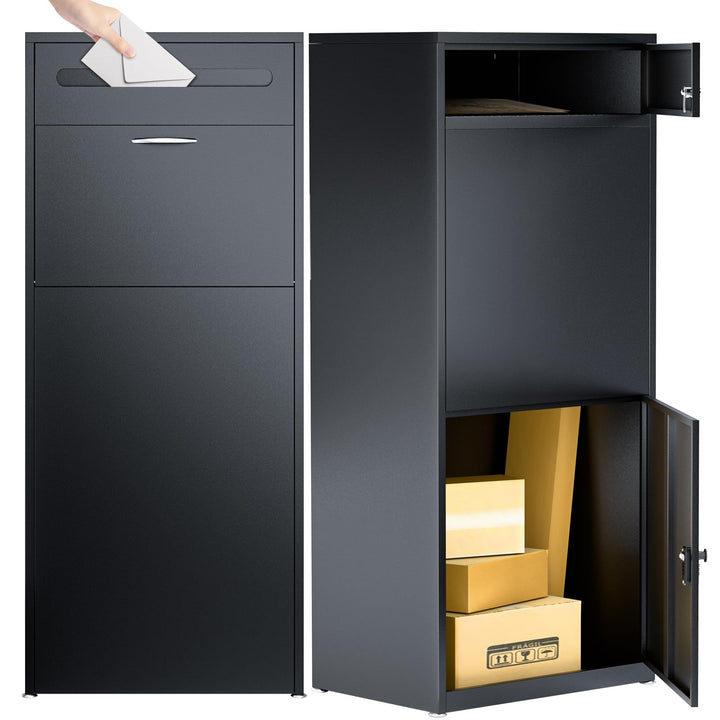 Briefkasten Paketbox für den Aussenbereich, extra grosse Paketboxen mit sicherer Lagerung, wasserdic