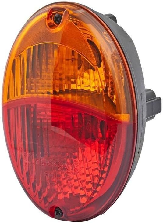 HELLA - Heckleuchte - Agroluna - Glühlampe - 12V - Anbau/Einbau/geschraubt - Lichtscheibenfarbe: gel