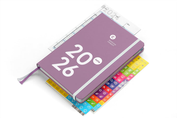 weekview compact note – der clevere Wochenplaner! Personal Organizer mit grossem Notizteil A6+ Leseb