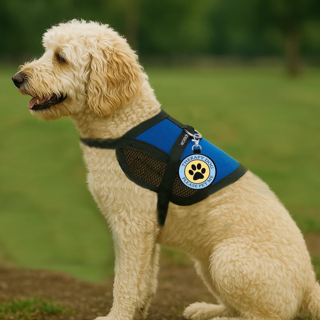 Working Service Dog Anhänger für Hundeweste, Hundegeschirr, Halsband, Leine oder Tragetasche, zum An