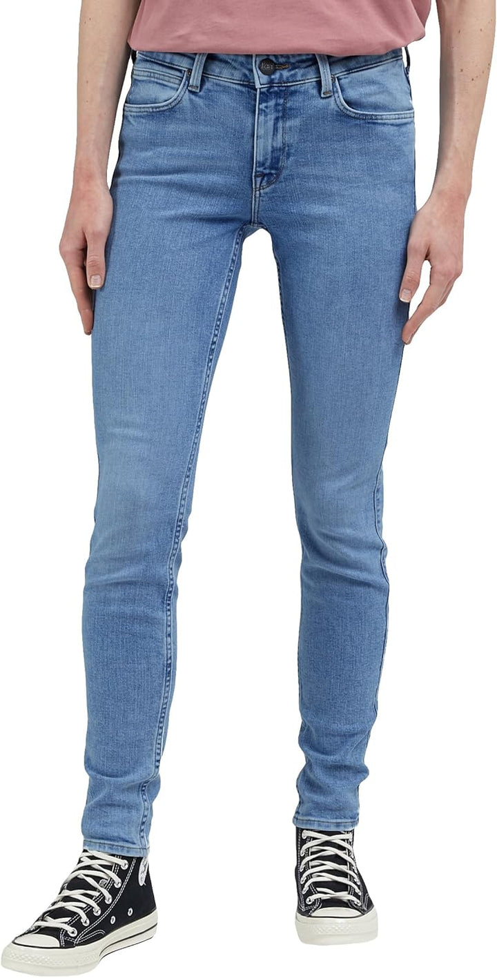 Lee Damen-Jeans, Bequeme Passform, gerades Bein 25W / 33L Majestic Wave, 25W / 33L Majestic Wave