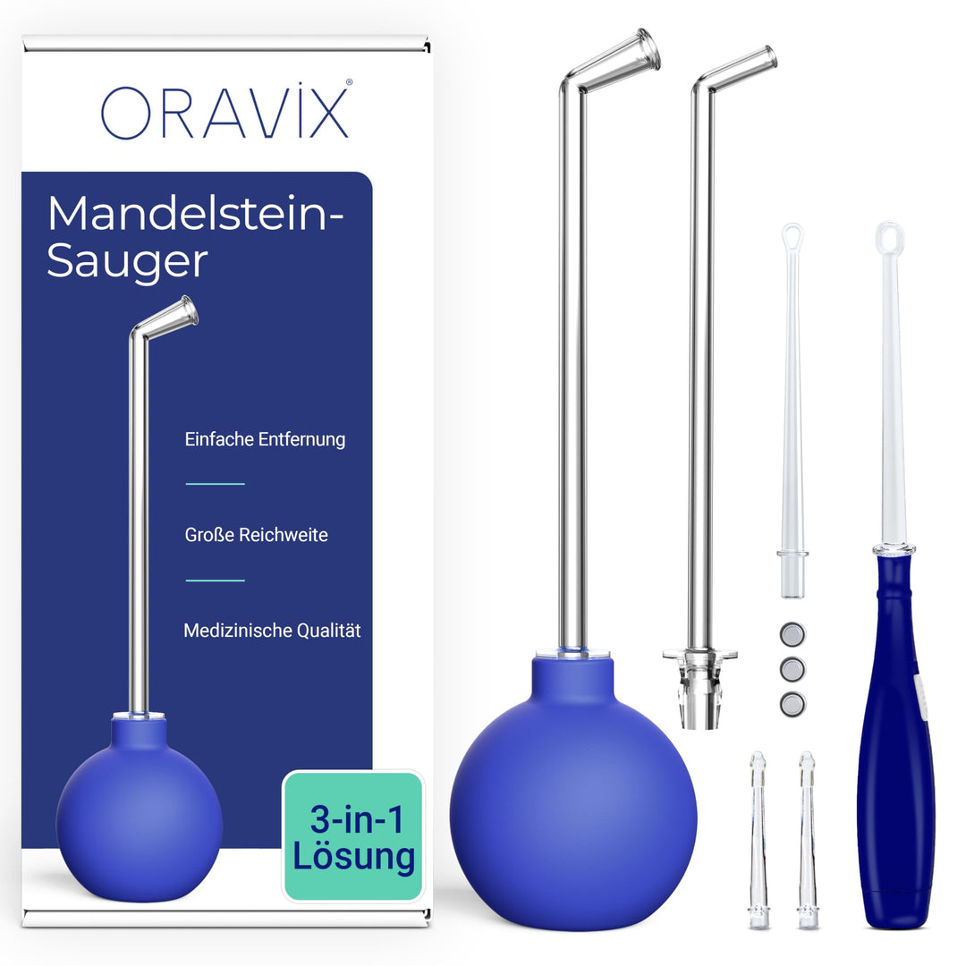 Oravix Mandelsteine Schröpfglas, Mandelsteine Entfernen Sauger, Mundgeruch Bekämpfen, Mandelstein En