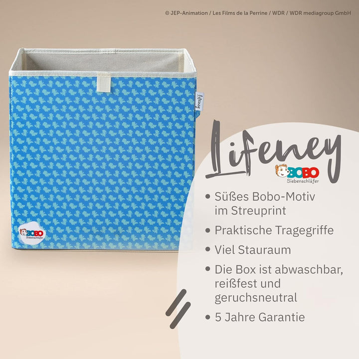meets Bobo Siebenschläfer Aufbewahrungsbox mit Streuprint für Kinder – Box mit dem beliebten Siebens