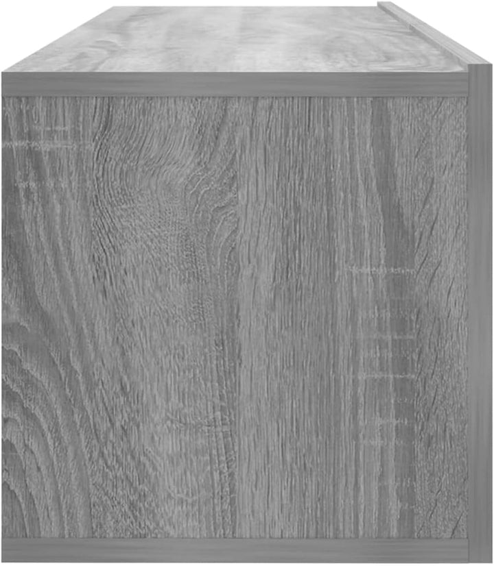 Festnight TV Wandboard Hängend Grau Sonoma TV-Wandschrank Lowboard Hangend Hängeschränke Hänge TV Bo
