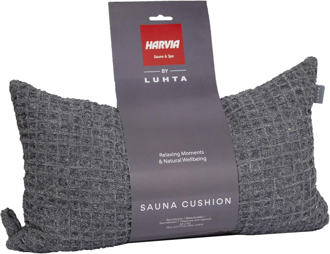 Harvia by Luhta Saunakissen ca. 22 x 40 cm Sauna Kissen anthrazit