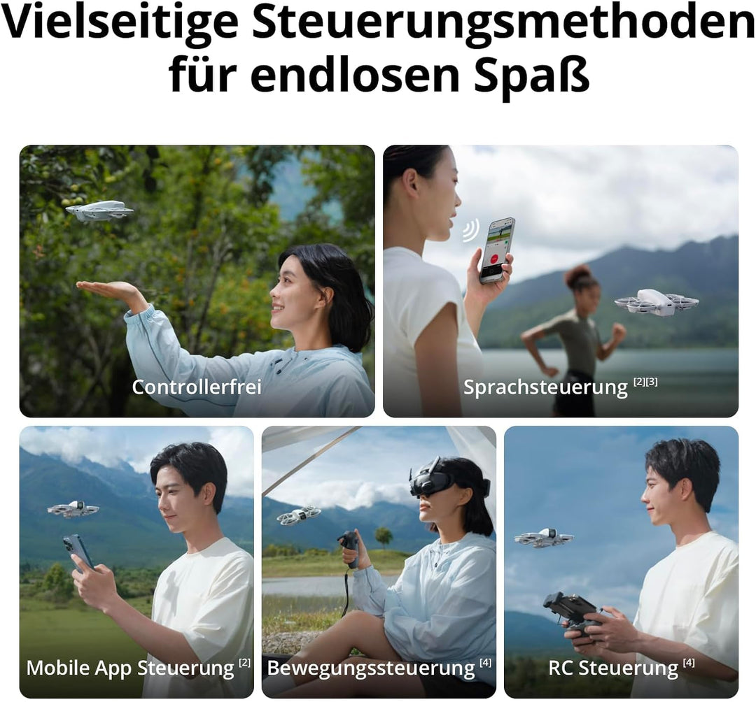 DJI Neo, Mini Drohne mit Kamera 4K UHD Für Erwachsene, 135g, Selbstfliegende Drohne, Motivverfolgung