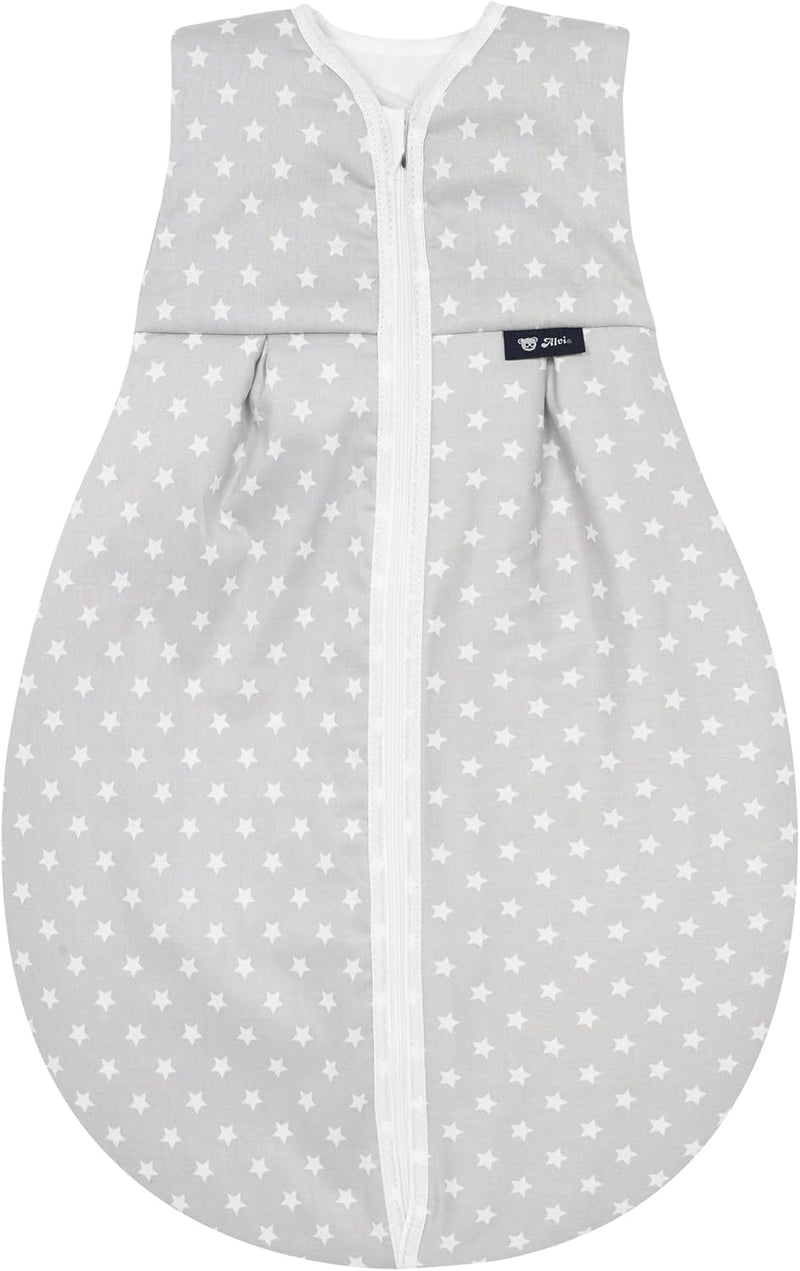 Alvi Kugelschlafsack Thermo | Baby-Schlafsack ärmellos | Winterschlafsack wattiert | Alvi Aussensack