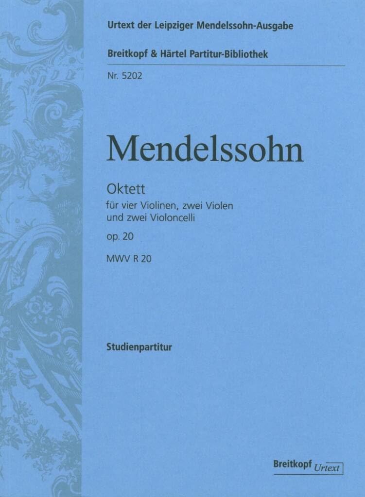 Oktett MWV R 20 (op. 20) - Urtext nach der Leipziger Mendelssohn-Gesamtausgabe - Studienpartitur (PB