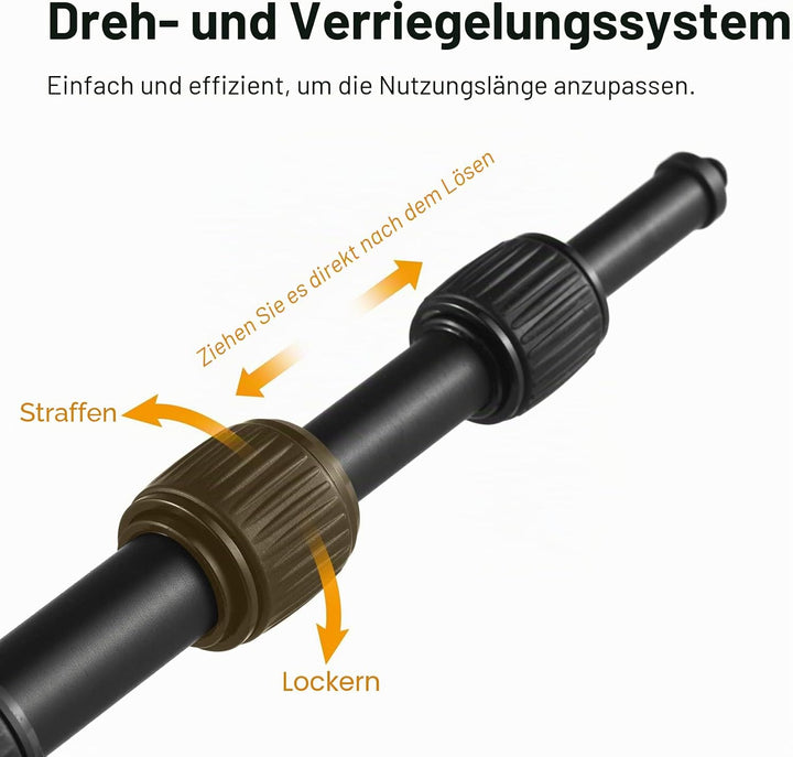 Andoer Ausziehbarer Mikrofonarm mit 6 Abschnitten – Galgen aus Aluminiumlegierung für Mikrofon-Schra