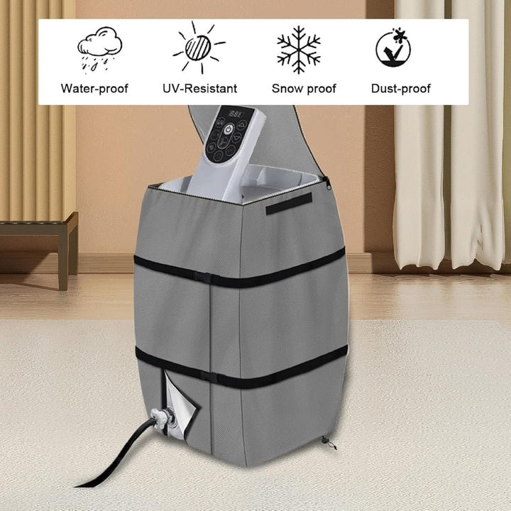 NASSMOSSE Spa -Heizungsabdeckung, 16.9 x 15 x 21.3 wasserdichte -Abdeckung, Faltbare verstellbare -B