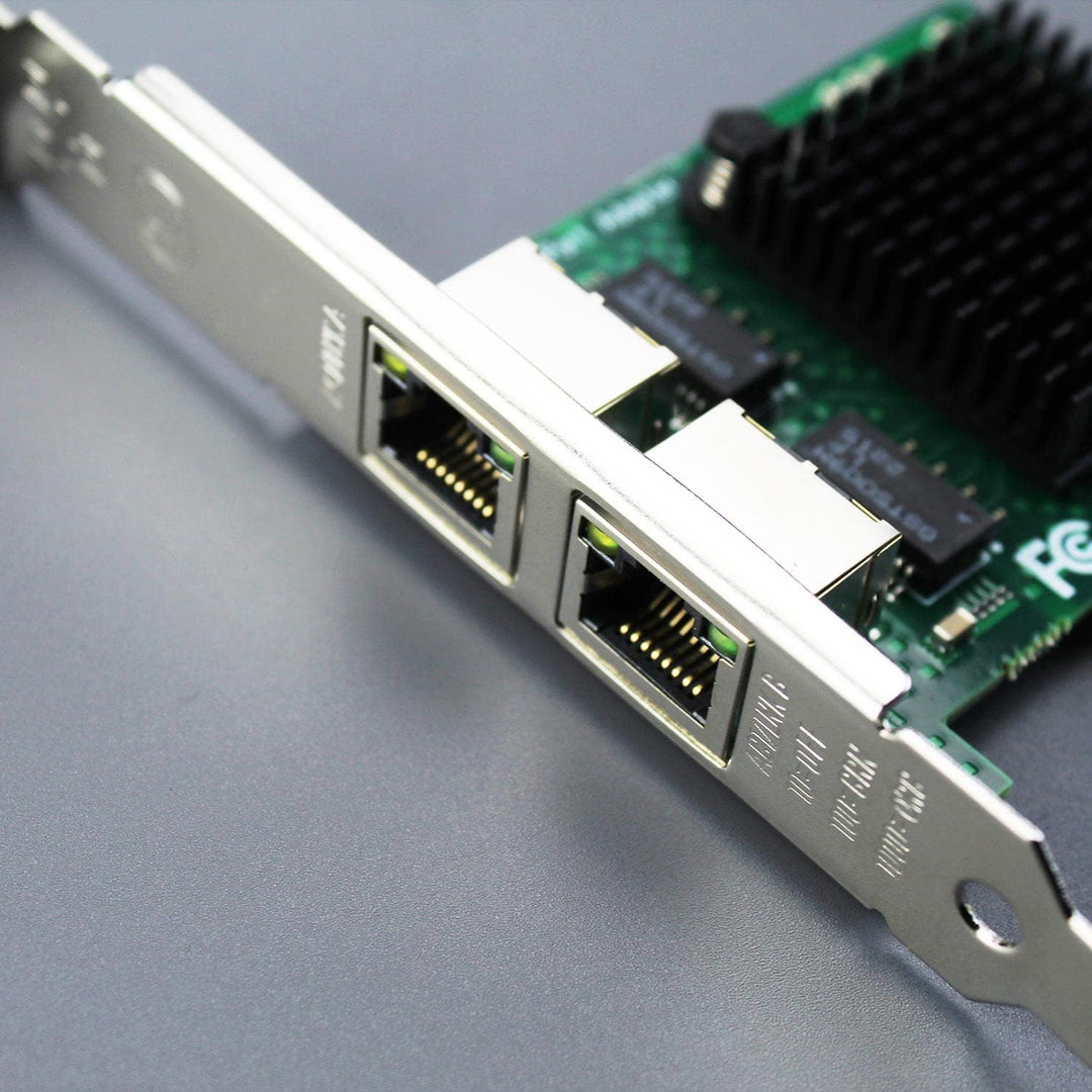 GLOTRENDS LE8202 2-Port Gigabit PCIe Ethernet Netzwerkkarte, 2 x RTL8111H Chip, 2 x RJ45 LAN Port, P