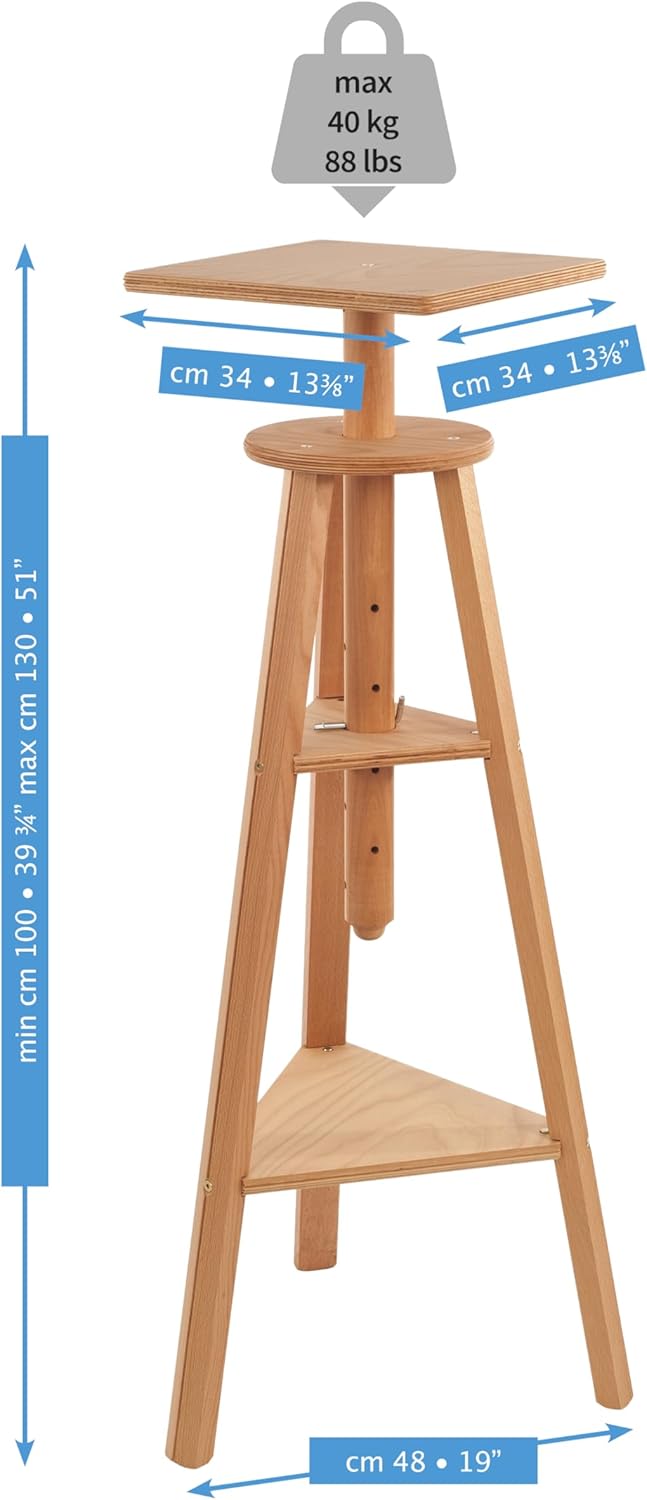 Unbekannt Mabef m400046-Sattel Bildhauer Holz 48 x 100 cm, 48 x 48 x 100 cm, Wood
