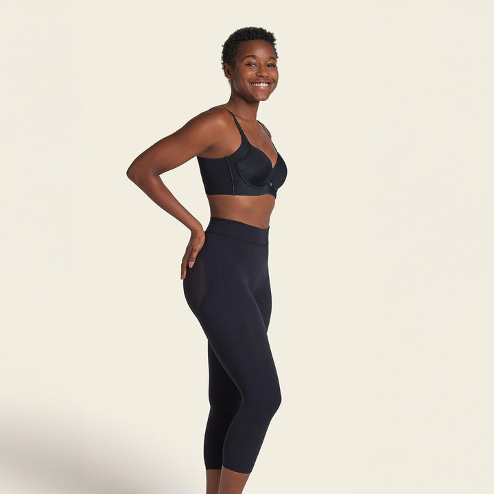 Leonisa Nahtlose Shapewear Hohe Taille Butt Lifting Capri oder Shaper Shorts Oberschenkel Slimmer Gi