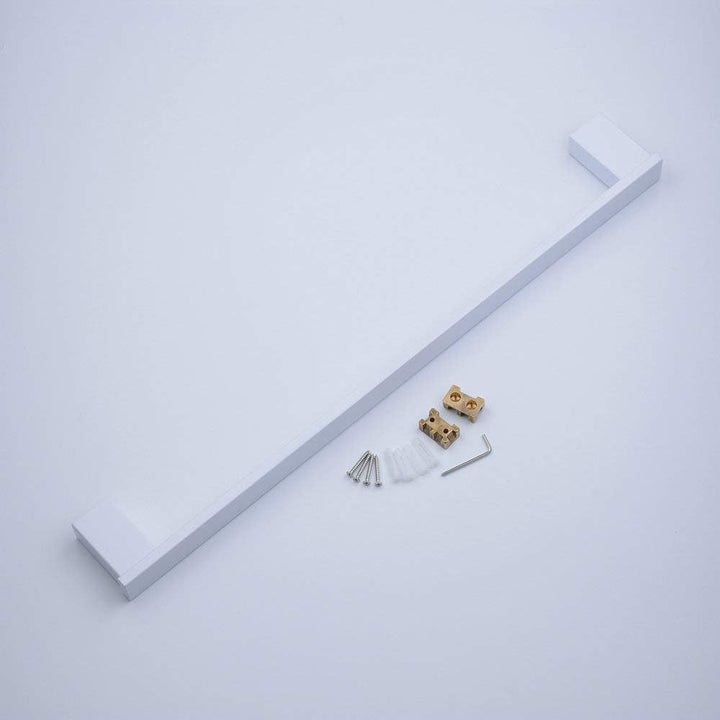 Edelstahl Badezimmer-Set, 4-teilig mit Bademantelhaken, WC-PapierHalter, Handtuchring,Badetuchhalter