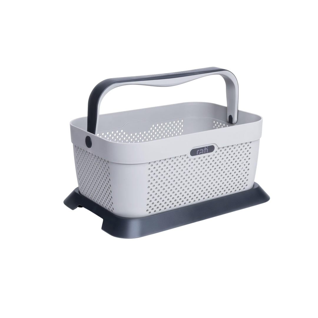 rati Basket Nordic - Smarter Auto Korb zum Einkauf & Outdoor-Aktivitäten, mit Befestigungsadapter zu