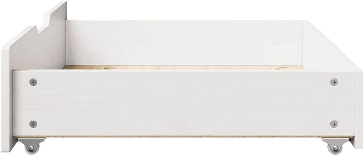 vidaXL Bettschubladen 2 STK., Bettkasten Holz Aufbewahrung mit Rollen, Bett Schublade Bettauszug, Be