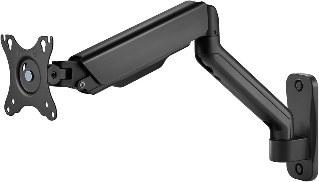 Maclean Doppelarm Monitor-Wandhalterung | Für 17-32" Flach- &amp; Curved-Bildschirme bis 9 kg | VESA 75x