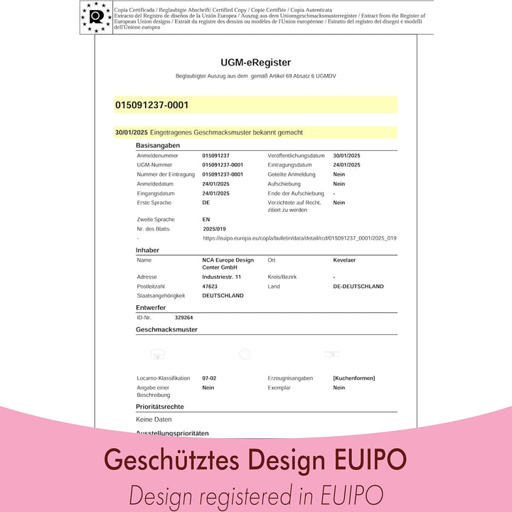immer Backform Edelstahl Kuchenform Springform, unbeschichtet PFAS-frei aus 18/8-Edelstahl Spülmasch