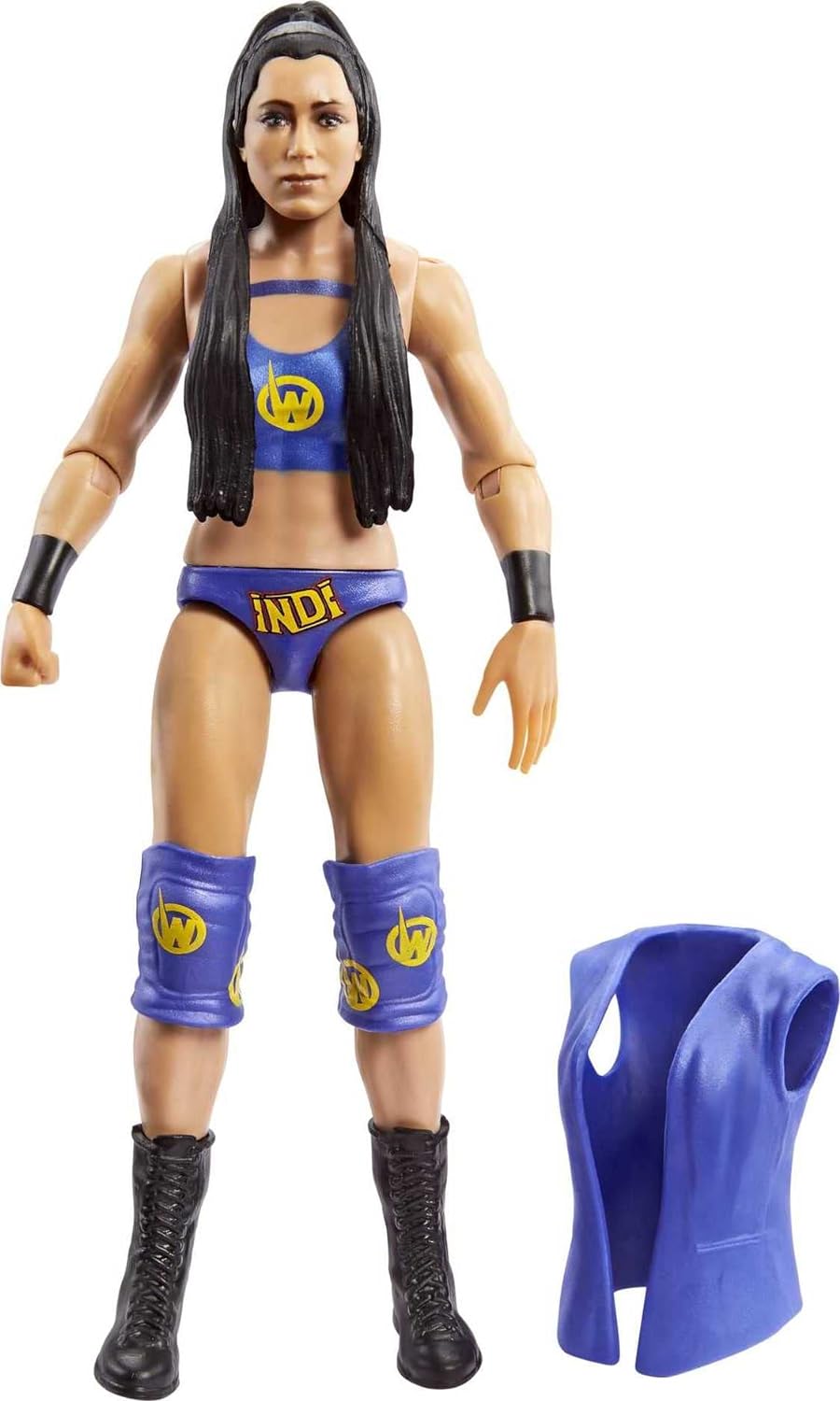 Mattel WWE Basic Actionfigur, Indi Hartwell, beweglich, 15,2 cm, Sammlerstück für Kinder ab 6 Jahren