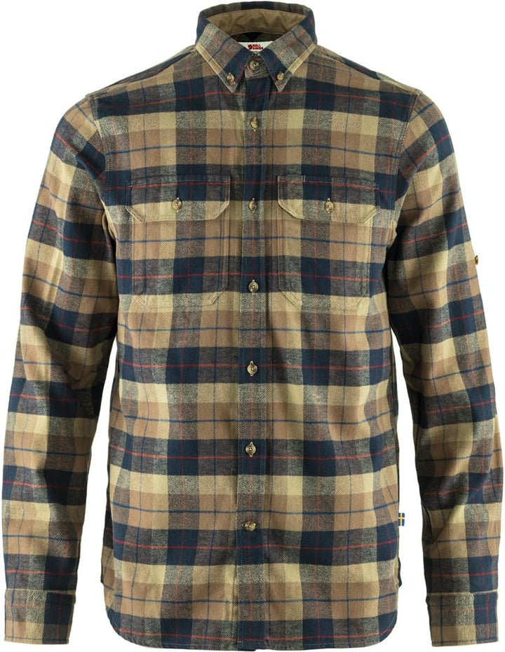 Fjällräven Herren Flanellhemd Sarek Heavy S Dark Sand, S Dark Sand