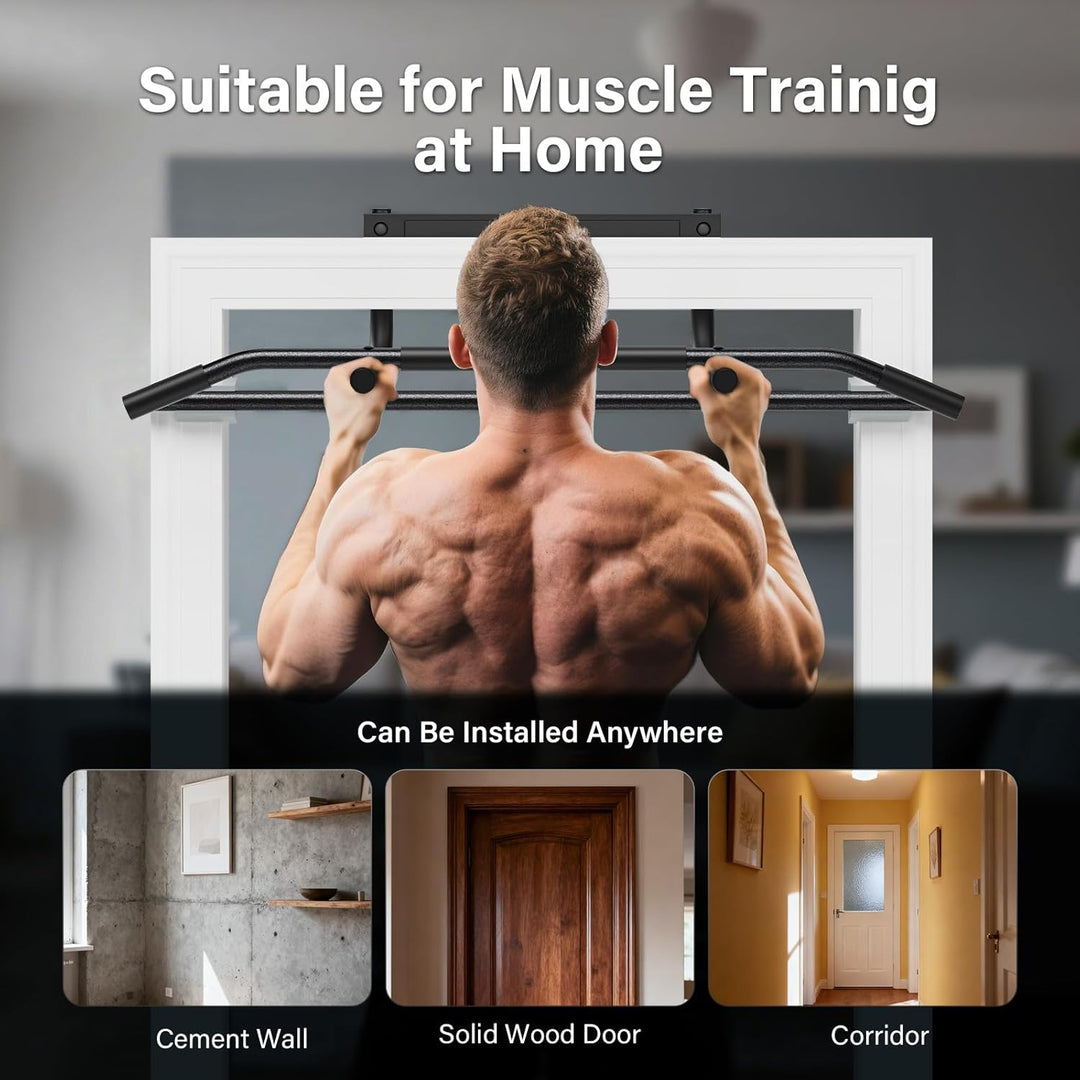 Klimmzugstange Türrahmen, Pull Up Bar ohne Schrauben mit 200kg Belastbarkeit, Türreck für Home Train