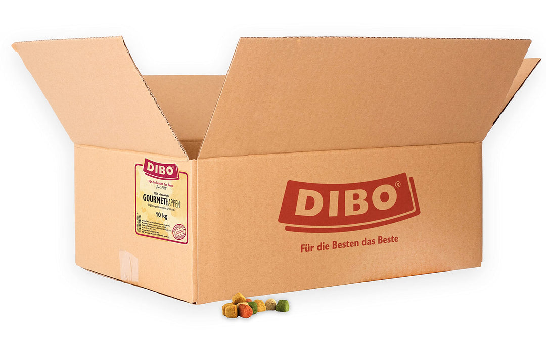 DIBO Gourmet-Happen, 10kg-Karton, Backwaren als gesunde, natürliche Ernährung für Hunde, Hundefutter