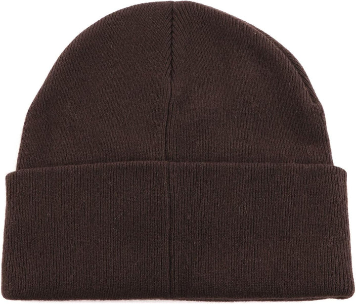 Calvin Klein CKJ Monologo Rubber Beanie Dark Chestnut