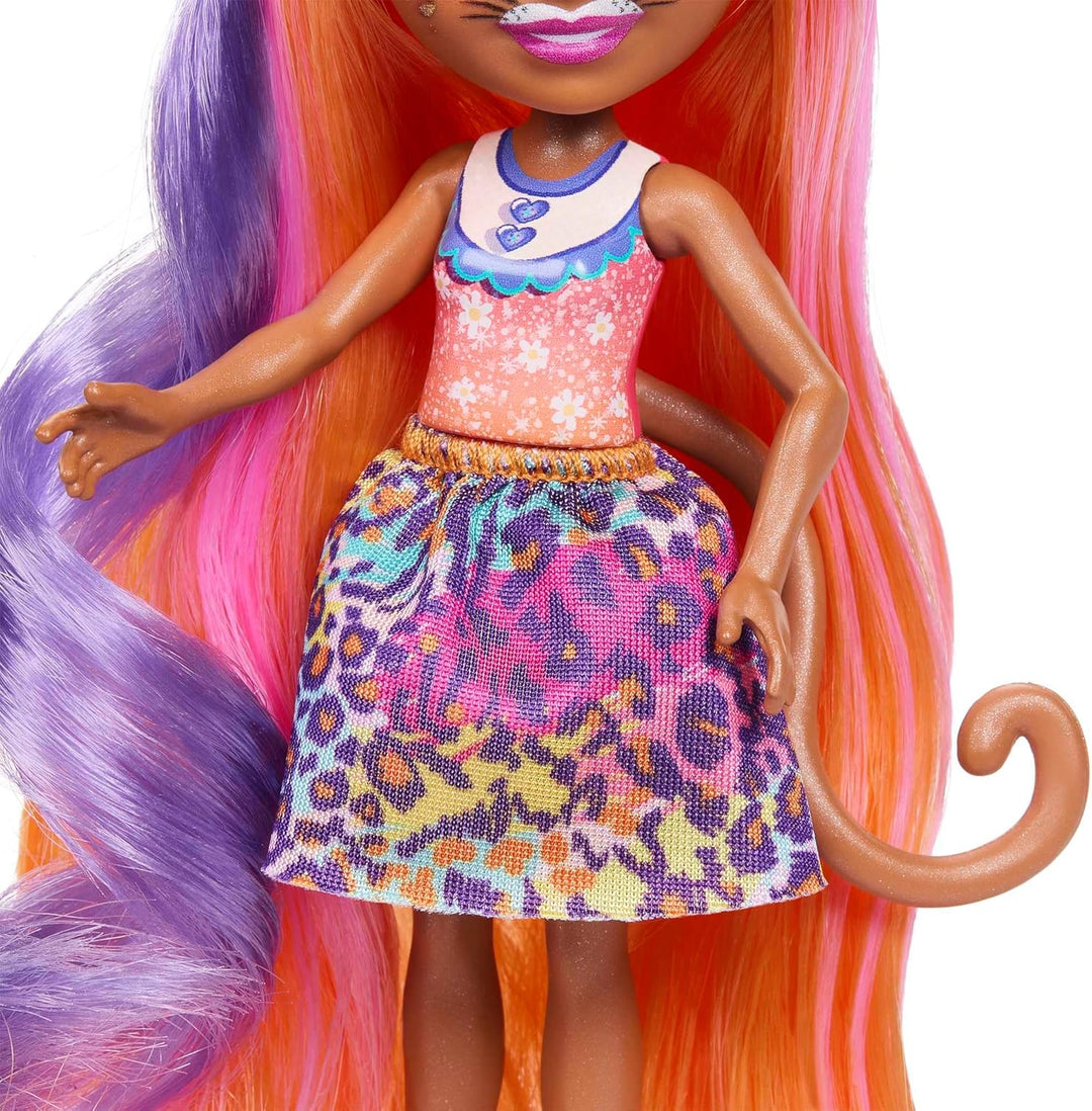 Enchantimals Glam Party Deluxe Hair - Puppe mit Zemirah Zebra, Gillian Giraffe oder Charisse Cheetah
