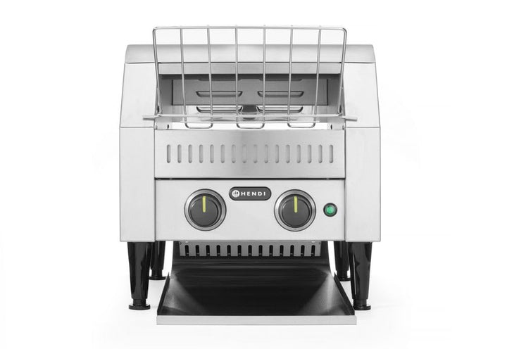 HENDI Durchlauf-Toaster, doppelt, Förderbandtoaster, Kettentoaster, Einstellbar Röstzeit bis zu 3 mi