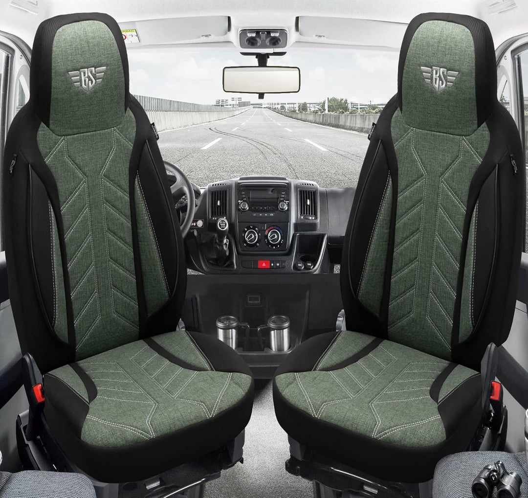 BREMER SITZBEZÜGE Mass Sitzbezüge Schonbezüge für Mercedes B-Klasse W246 PLKT213 PLKT213 - Schwarz/O