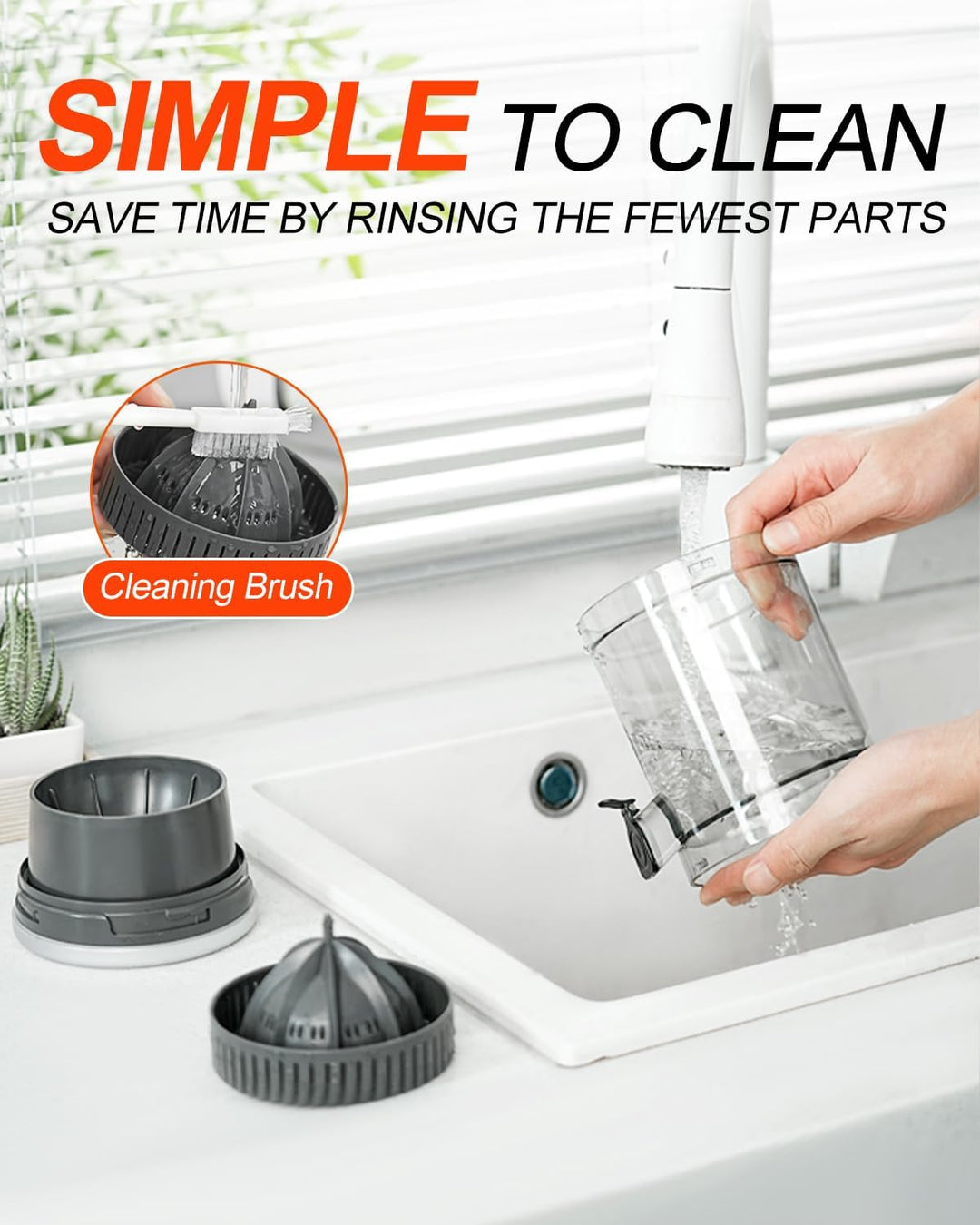 Zitronenpresse Elektrisch Orangenpresse Saftpresse Elektrisch Zitruspresse Tragbare USB-Aufladung Ju