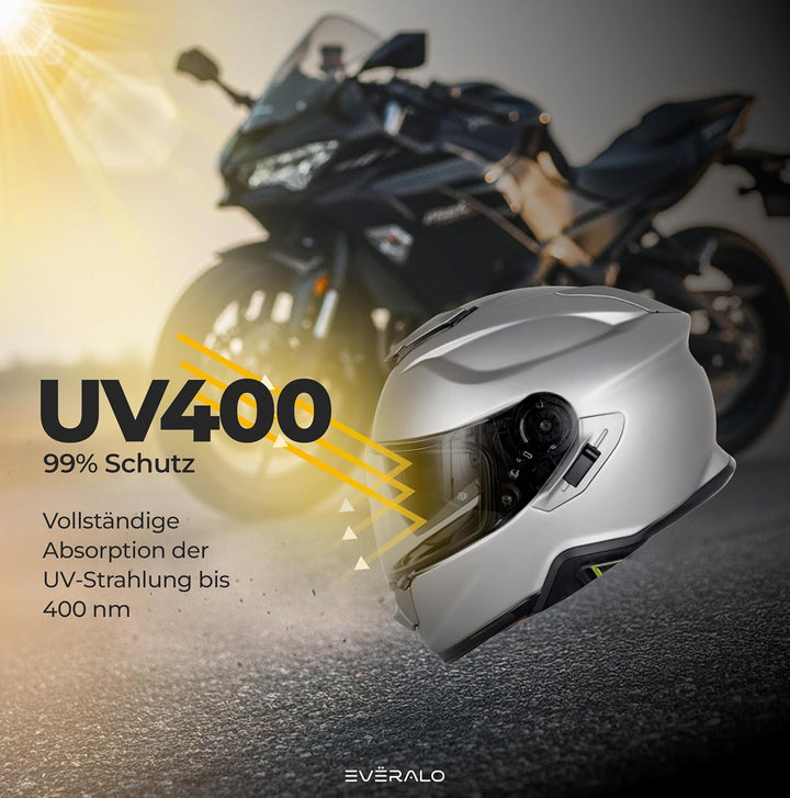 Everalo Kompatibel mit Shoei GT air 2 Visier - Gt Air - Neotec - Opticson - Cns1 - Helmvisier Pinloc