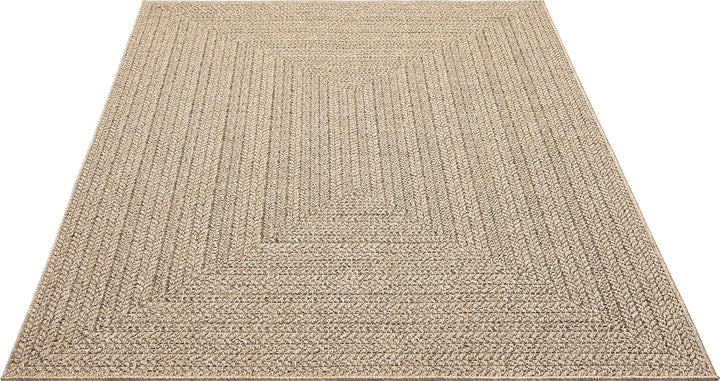 Mia´s Teppiche Soil - wetterfester In- und Outdoor Teppich im Natürlichem Jute-Look, wetterfest, gee