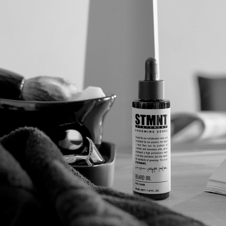 STMNT STATEMENT GROOMING GOODS Beard Oil 50ml | Feuchtigkeitsspendendes Bartöl aus natürlichen Ölen