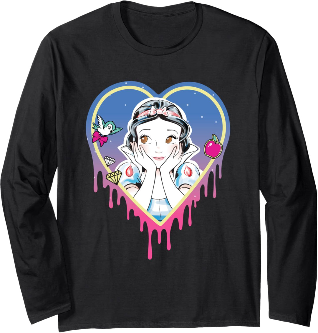 Disney Princess Snow White Pretty Heart Drips Langarmshirt