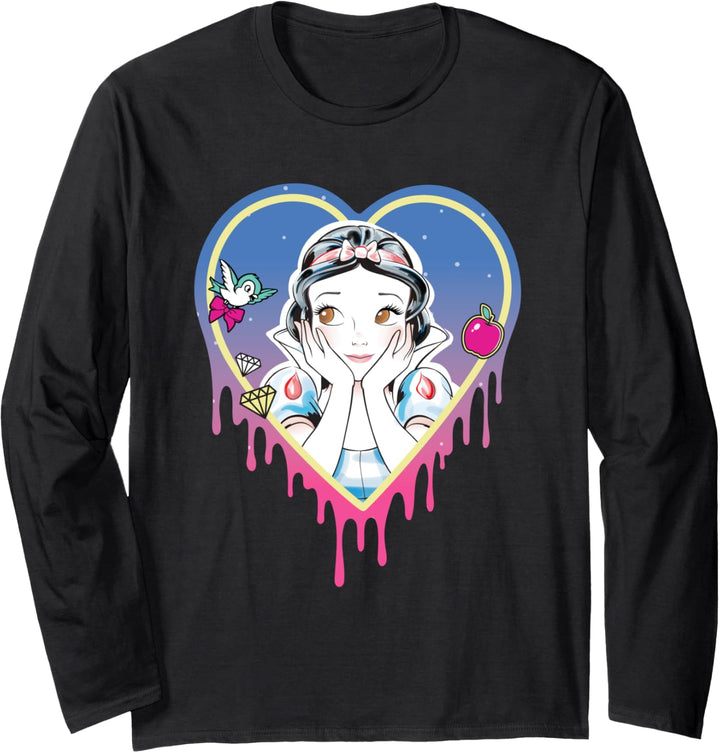 Disney Princess Snow White Pretty Heart Drips Langarmshirt