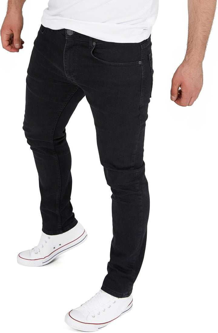 WOTEGA Herren Jeans Alistar Slim Fit 31W / 30L Schwarz (Black Meteorite 2r194008), 31W / 30L Schwarz