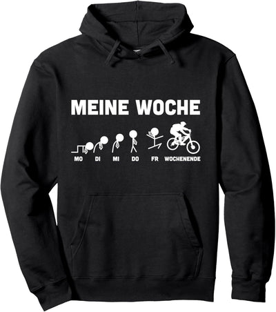 Mountainbike Evolution für MTB Downhill Mountainbiker Pullover Hoodie