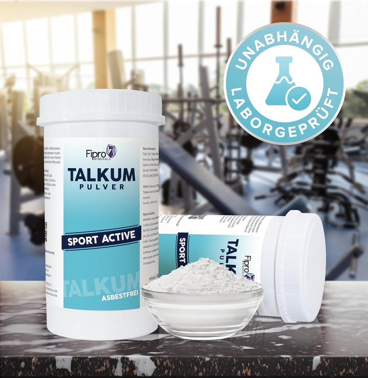 TALKUM PULVER 300 g Feines asbestfreies Sporttalkumpuder – mischbar mit Kreide – Für Sport und Freiz