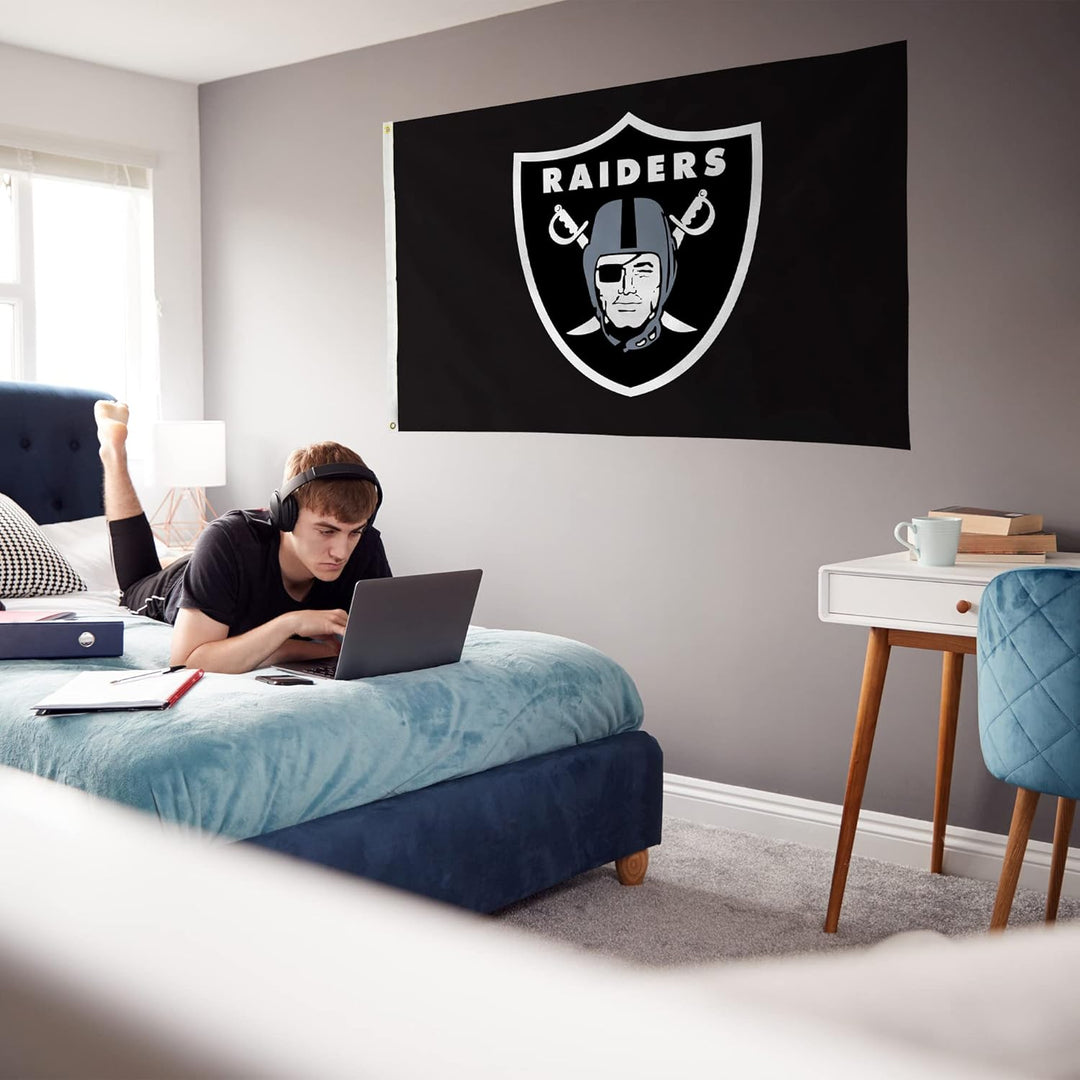 Rico NFL Flagge mit Ösen, einseitig Bedruckt, 91 x 152 cm, Denver Broncos, 3' x 5', Denver Broncos