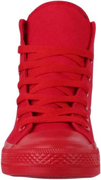 Elara Unisex Kult Sneaker | Bequeme Sportschuhe für Damen und Herren | High Top Textil Schuhe|Chunky