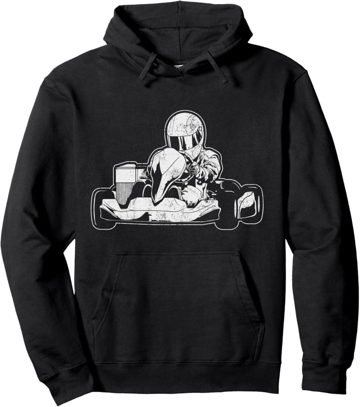 Kart Kartfahrer Rennkart Rennfahrer Kartsport Gokart Pullover Hoodie