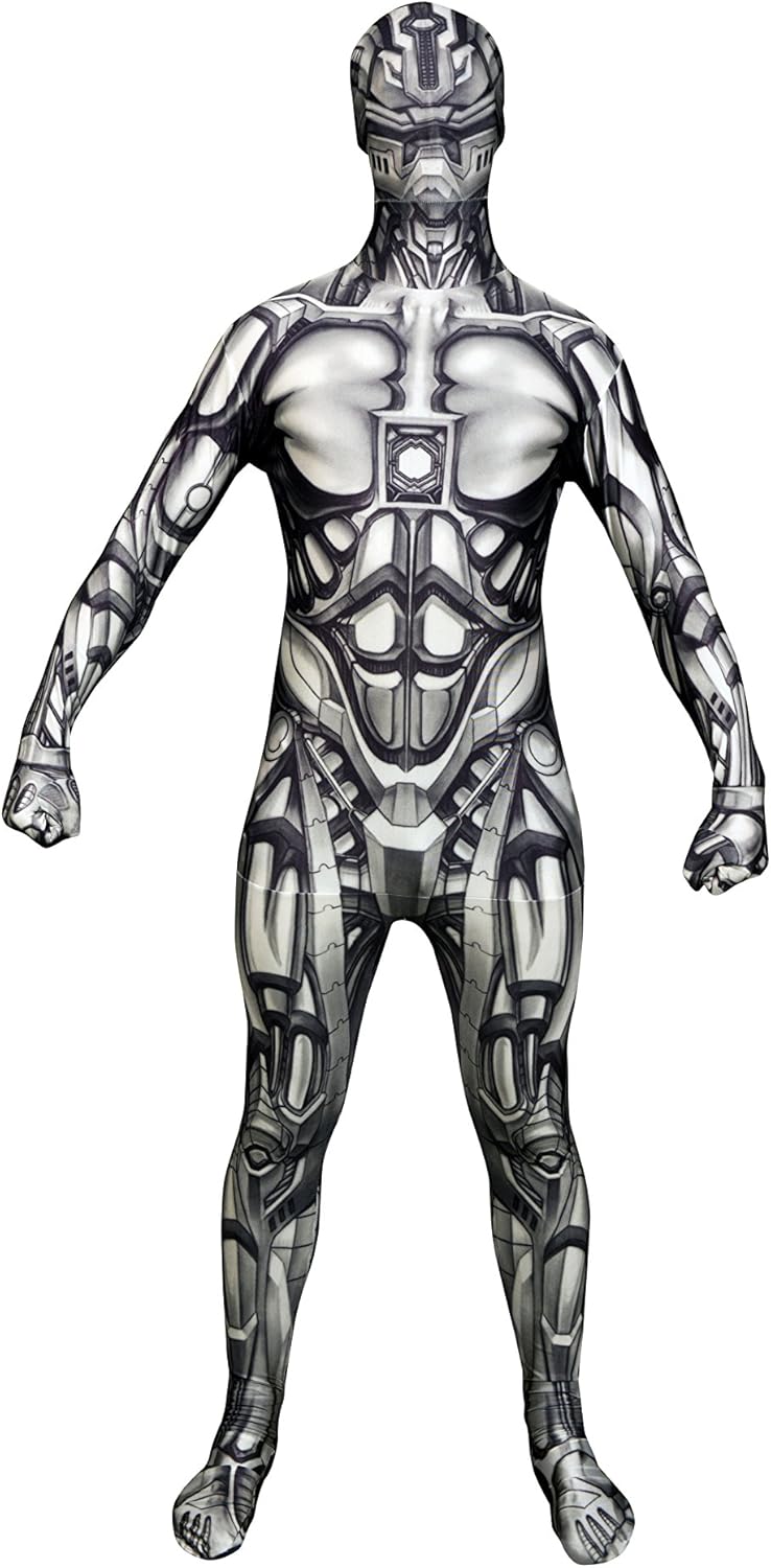 Morphsuits MLMADM Roboter Kostüm Erwachsenenkostüme, M, M Roboter